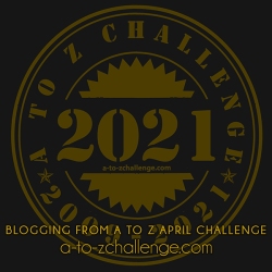 #AtoZChallenge 2021 badge